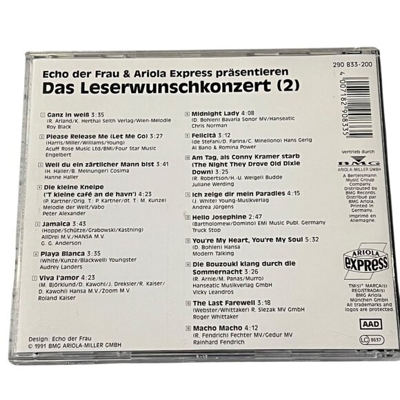 Echo Der Frau Das Leserwunschkonzert 2 CD Album - Picture 3 of 4